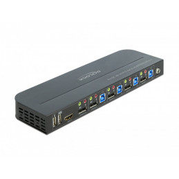 DeLOCK 11484 KVM-kytkin Musta
