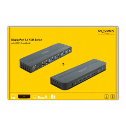 DeLOCK 11484 KVM-kytkin Musta