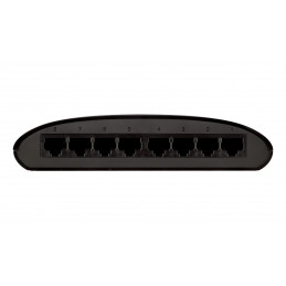 D-Link DES-1008D Hallitsematon Fast Ethernet (10 100) Musta