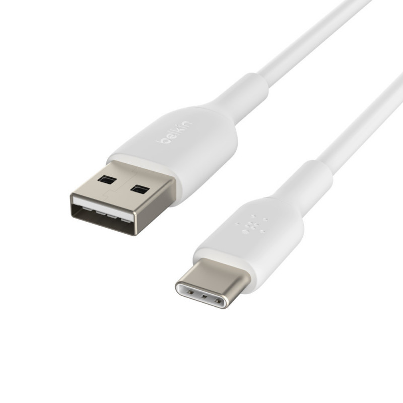 Belkin CAB001BT1MWH USB-kaapeli 1 m USB A USB C Valkoinen