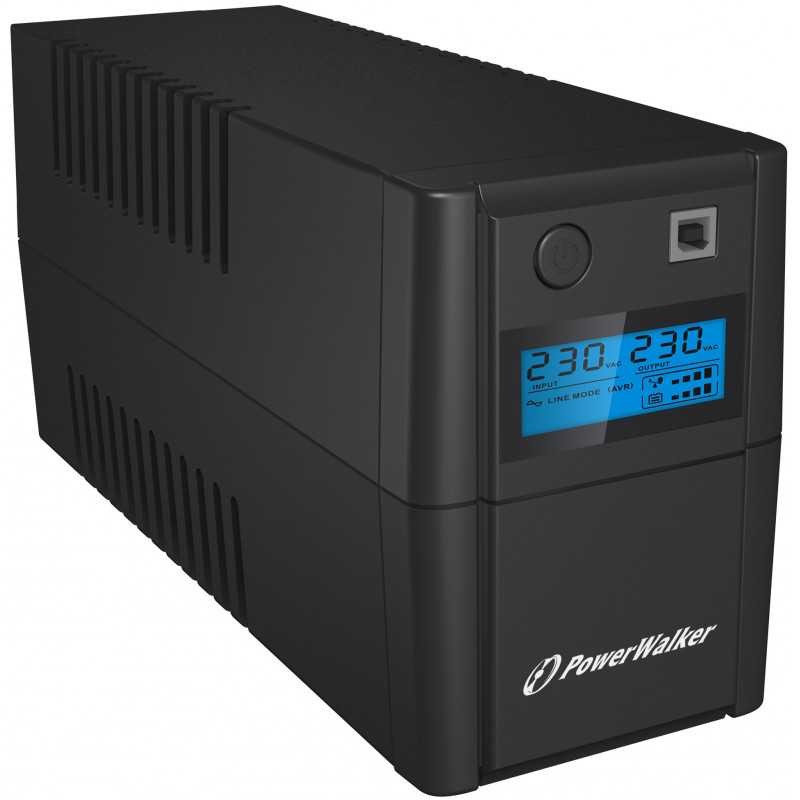PowerWalker VI 850SE LCD IEC Linjainteraktiivinen 0,85 kVA 480 W 4 AC-pistorasia(a)