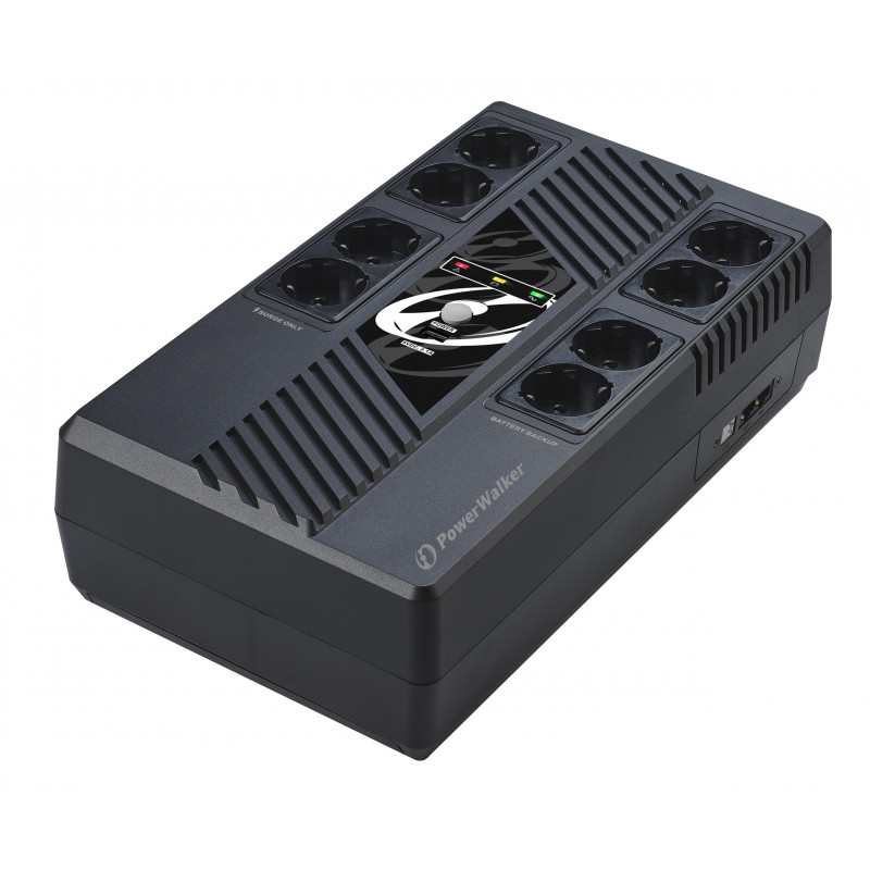 PowerWalker VI 800 MS Linjainteraktiivinen 0,8 kVA 480 W 8 AC-pistorasia(a)