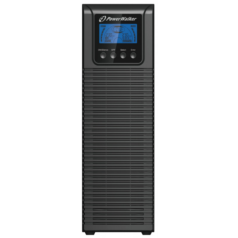 PowerWalker VFI 3000 TGS Taajuuden kaksoismuunnos (verkossa) 3 kVA 2700 W 3 AC-pistorasia(a)