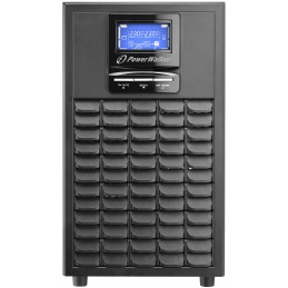 PowerWalker VFI 3000C LCD Taajuuden kaksoismuunnos (verkossa) 3 kVA 2400 W 4 AC-pistorasia(a)