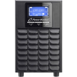 PowerWalker VFI 2000C LCD Taajuuden kaksoismuunnos (verkossa) 2 kVA 1600 W 4 AC-pistorasia(a)