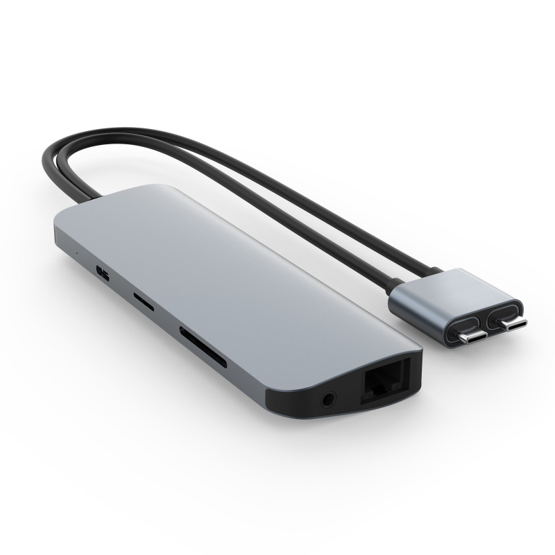 HYPER HD392-GRAY keskitin USB 3.2 Gen 1 (3.1 Gen 1) Type-C 5000 Mbit s Harmaa