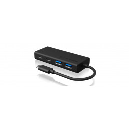 ICY BOX IB-HUB1426-CPD USB 3.2 Gen 1 (3.1 Gen 1) Type-C 5000 Mbit s Musta