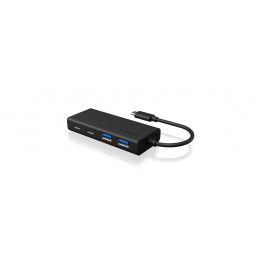 ICY BOX IB-HUB1426-CPD USB 3.2 Gen 1 (3.1 Gen 1) Type-C 5000 Mbit s Musta