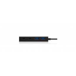 ICY BOX IB-HUB1426-CPD USB 3.2 Gen 1 (3.1 Gen 1) Type-C 5000 Mbit s Musta