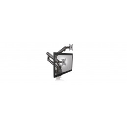 ICY BOX IB-MS314-T monitorin kiinnike ja jalusta 81,3 cm (32") Puristin Musta