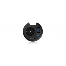 ICY BOX IB-HUB1430 USB 3.2 Gen 1 (3.1 Gen 1) Type-A 5000 Mbit s Musta