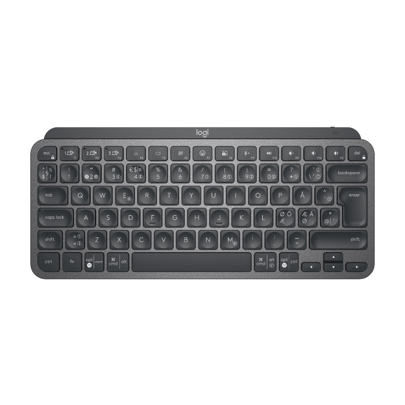 Logitech MX Keys Mini Minimalist Wireless Illuminated Keyboard näppäimistö RF Wireless + Bluetooth QWERTY Pohjoismainen