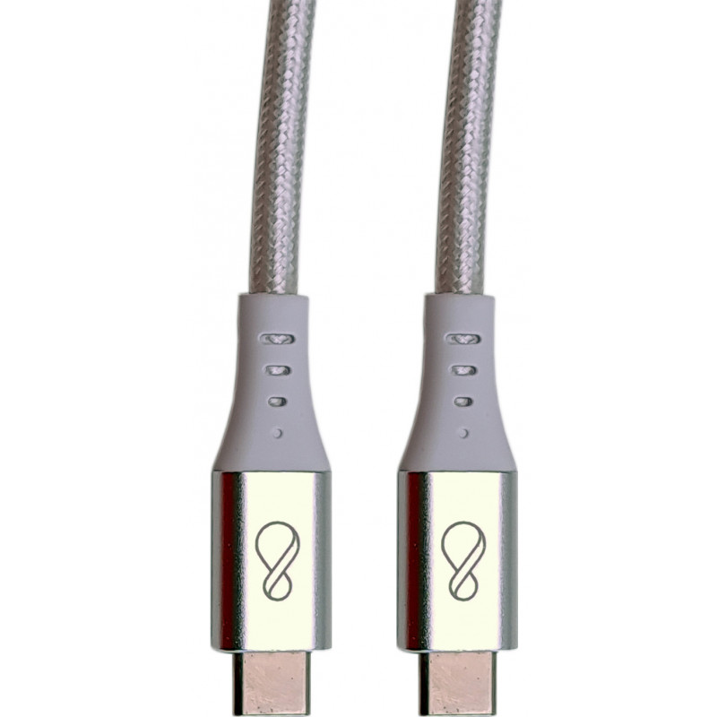 Ochno O-USBG2-70-1 USB-kaapeli 0,7 m USB 3.2 Gen 2 (3.1 Gen 2) USB C Alumiini, Valkoinen