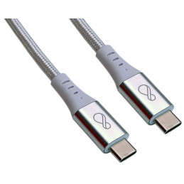 Ochno O-USBG2-70-1 USB-kaapeli 0,7 m USB 3.2 Gen 2 (3.1 Gen 2) USB C Alumiini, Valkoinen