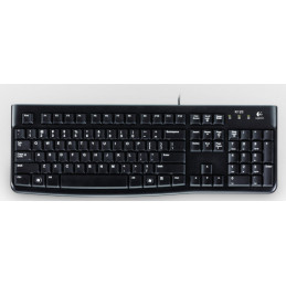 Logitech K120 näppäimistö USB QWERTZ Sveitsi Musta