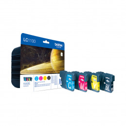 Brother LC-1100VALBPDR mustekasetti 4 kpl Alkuperäinen Musta, Syaani, Magenta, Keltainen