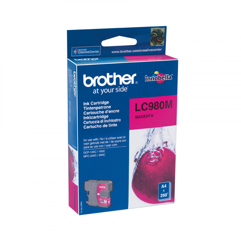 Brother LC-980M mustekasetti 1 kpl Alkuperäinen Magenta