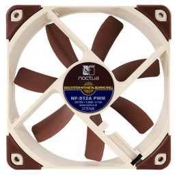 Noctua NF-S12A PWM computer cooling system Tietokonekotelo Tuuletin 12 cm Ruskea