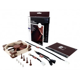 Noctua NF-S12A PWM computer cooling system Tietokonekotelo Tuuletin 12 cm Ruskea