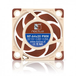 Noctua NF-A4x20 PWM Tietokonekotelo Tuuletin 4 cm Beige, Ruskea