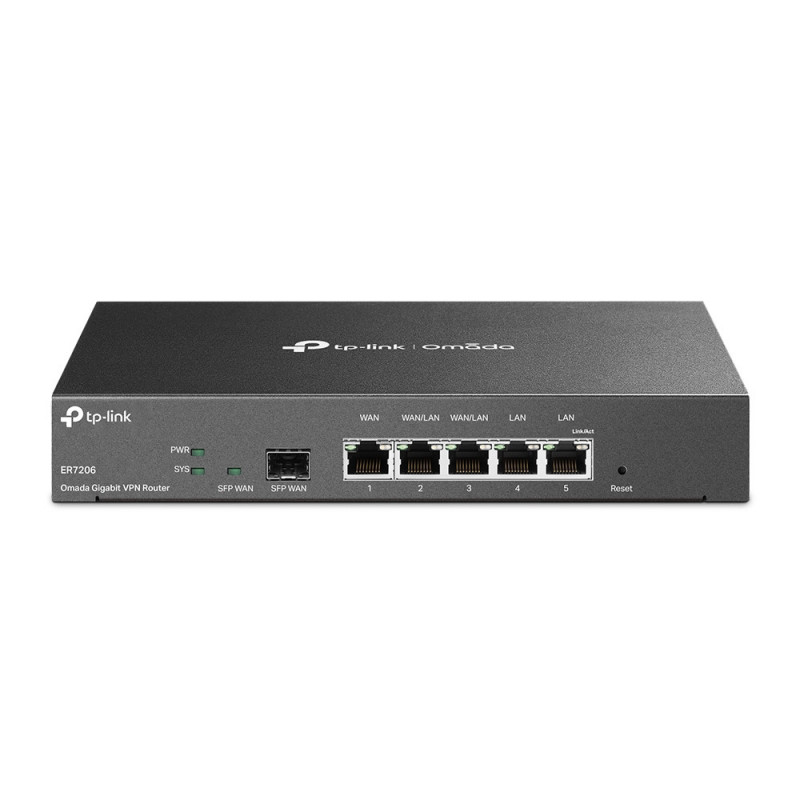 TP-LINK TL-ER7206 langallinen reititin Gigabitti Ethernet Musta