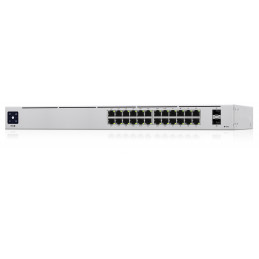 Ubiquiti Networks UniFi 24-Port PoE Hallittu L2 L3 Gigabit Ethernet (10 100 1000) Power over Ethernet -tuki 1U Hopea