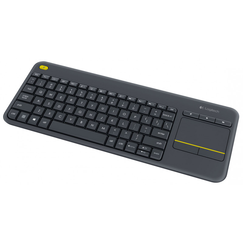 Logitech K400 Plus näppäimistö Langaton RF QWERTY Pan Nordic Musta