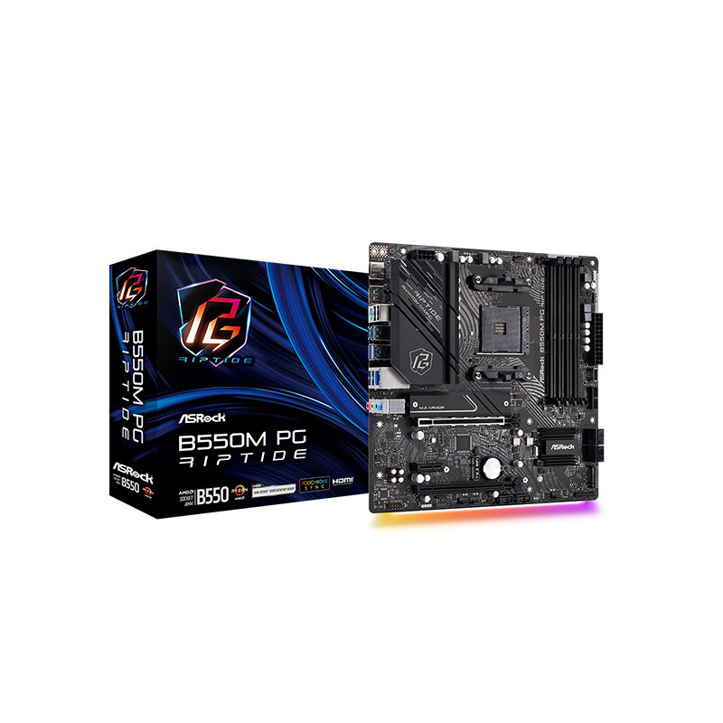 Asrock B550M PG Riptide AMD B550 Kanta AM4 mikro ATX