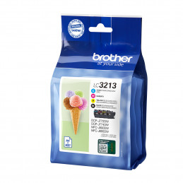 Brother LC-3213VALDR mustekasetti Alkuperäinen Korkea (XL) värintuotto Musta, Syaani, Magenta, Keltainen
