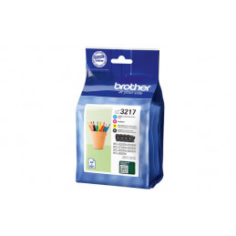 Brother LC-3217 mustekasetti Alkuperäinen Musta, Syaani, Magenta, Keltainen