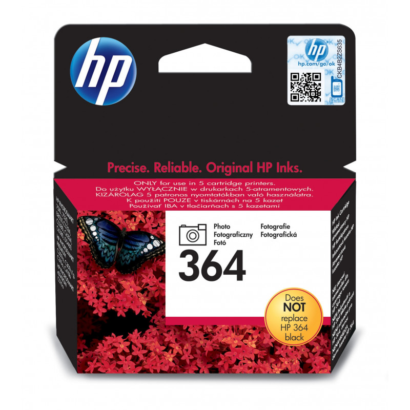 HP 364, alkuperäinen valokuvamustekasetti