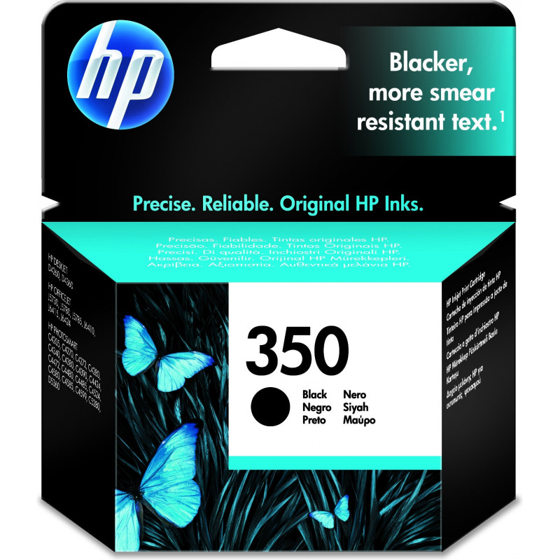 HP 350, alkuperäinen musta mustekasetti