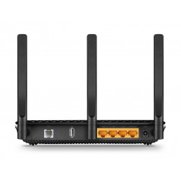 TP-LINK Archer VR600 langaton reititin Gigabitti Ethernet Kaksitaajuus (2,4 GHz 5 GHz) 3G 4G Musta, Hopea