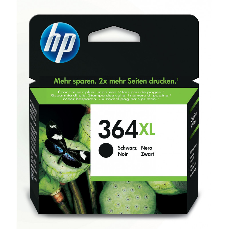 HP 364XL, alkuperäinen riittoisa musta mustekasetti