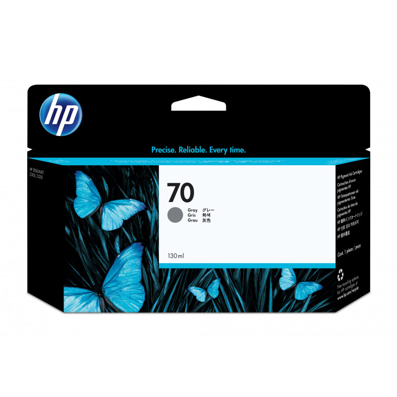 HP 70, harmaa mustekasetti, 130 ml