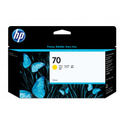 HP 70 DesignJet -mustekasetti, keltainen, 130 ml