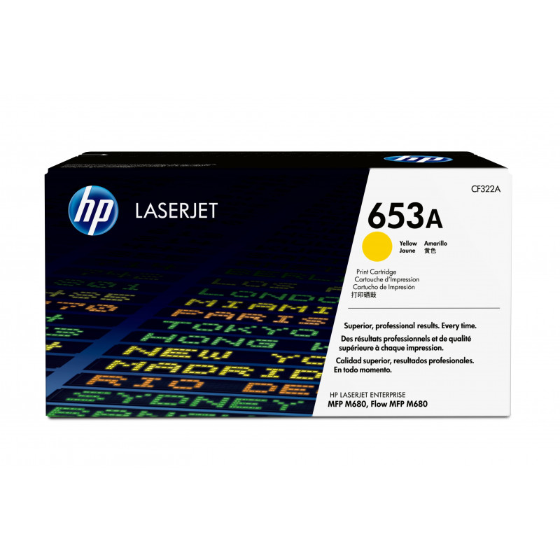 HP 653A, alkuperäinen keltainen LaserJet-värikasetti