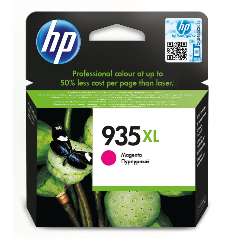 HP 935XL, alkuperäinen riittoisa magenta mustekasetti
