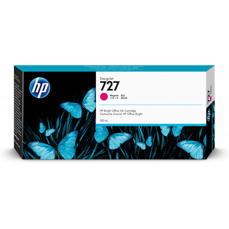 HP 727 DesignJet-mustekasetti, magenta, 300 ml
