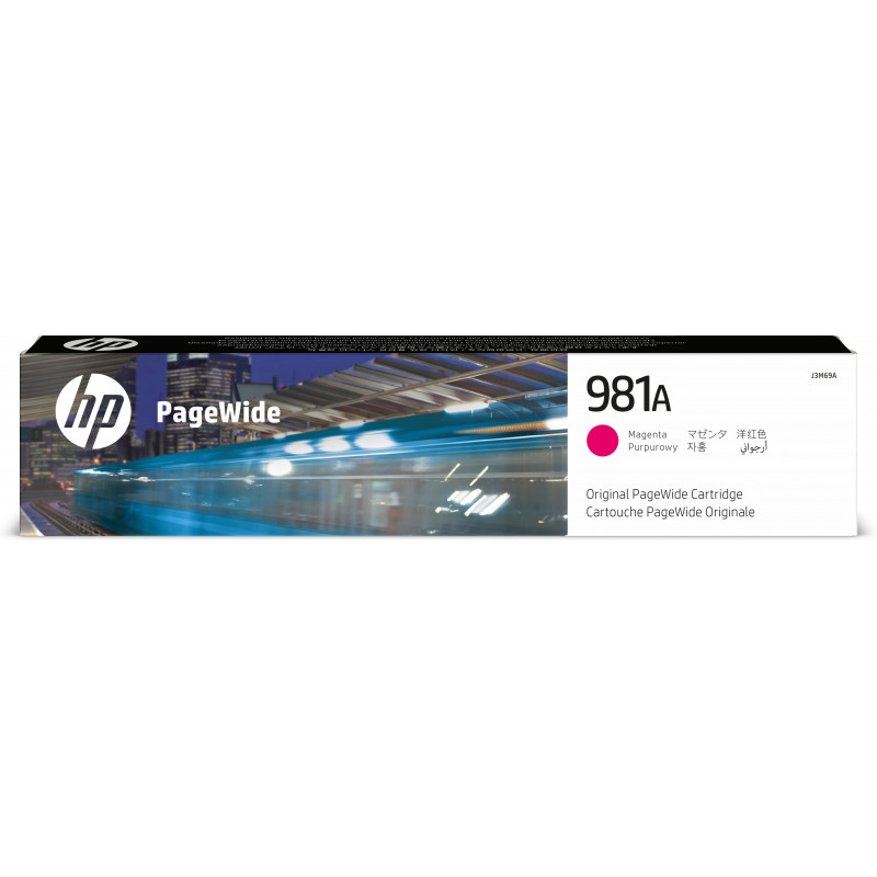 HP 981A magenta alkuperäinen PageWide -värikasetti