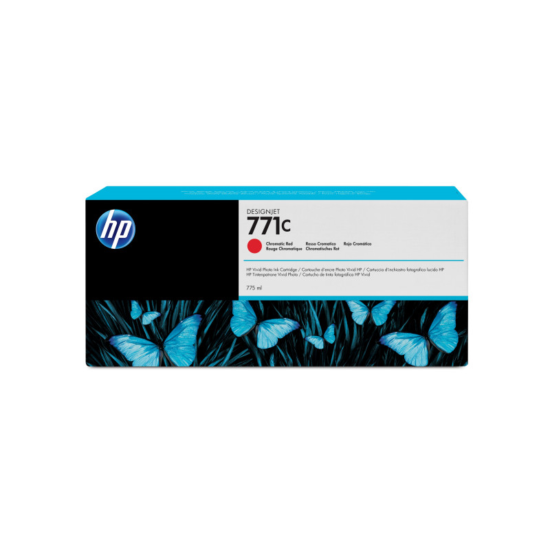 HP 773C, kromaattinen punainen Designjet-mustekasetti, 775 ml