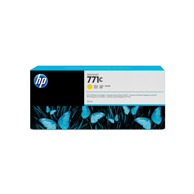 HP 771C Designjet, keltainen mustekasetti, 775 ml