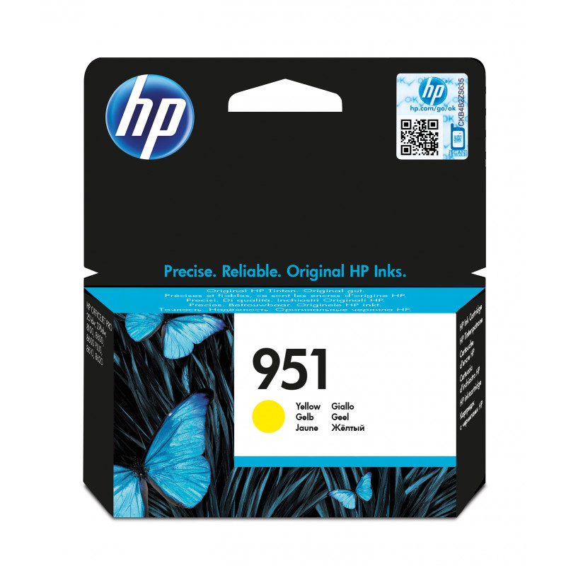 HP 951, alkuperäinen keltainen mustekasetti
