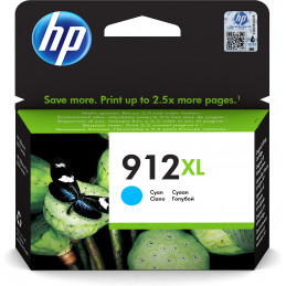 HP 912XL alkuperäinen riittoisa syaani mustepatruuna