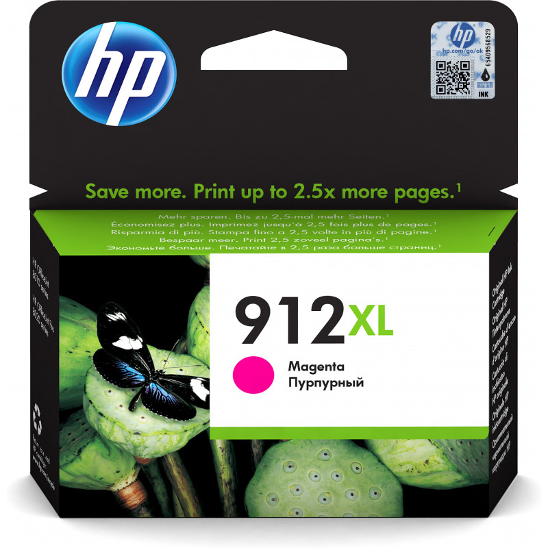HP 912XL alkuperäinen riittoisa magenta mustepatruuna