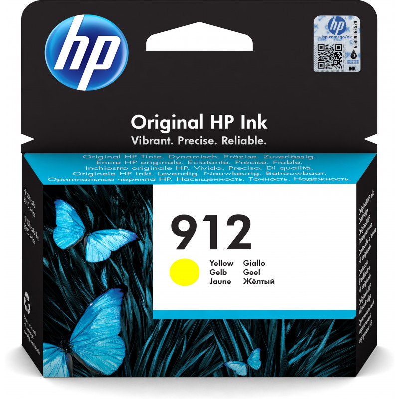 HP 912 alkuperäinen keltainen mustepatruuna