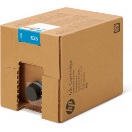 HP 638 10-liter Cyan Stitch Dye Sublimation Ink Cartridge