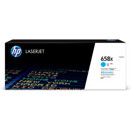 HP 658X alkuperäinen riittoisa syaani LaserJet-värikasetti
