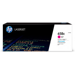 HP 658X alkuperäinen riittoisa magenta LaserJet-värikasetti