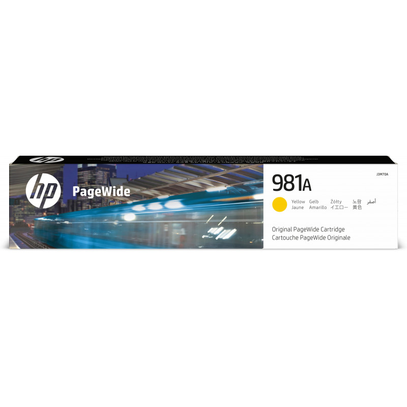 HP 981A keltainen alkuperäinen PageWide -värikasetti